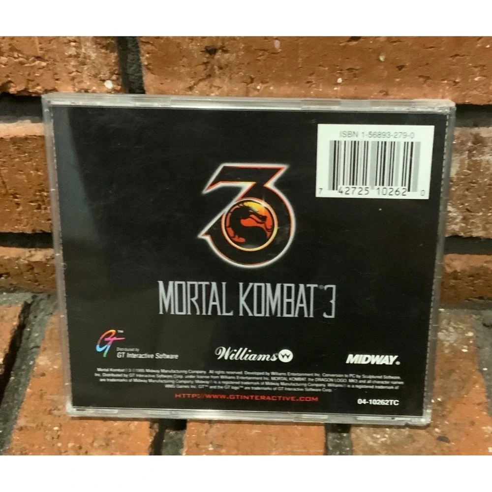 Mortal Kombat 3 PC CD-ROM 1995 Midway Williams GT Interactive Fighting Game